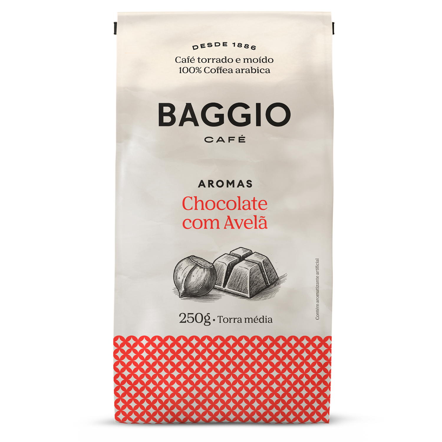 Baggio Aromas Chocolate com Avelã - 250g