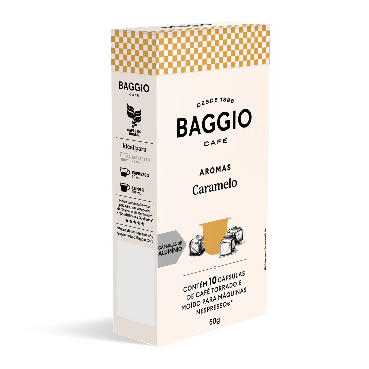 Baggio Aromas Caramelo - 10 Cápsulas p/ Nespresso*