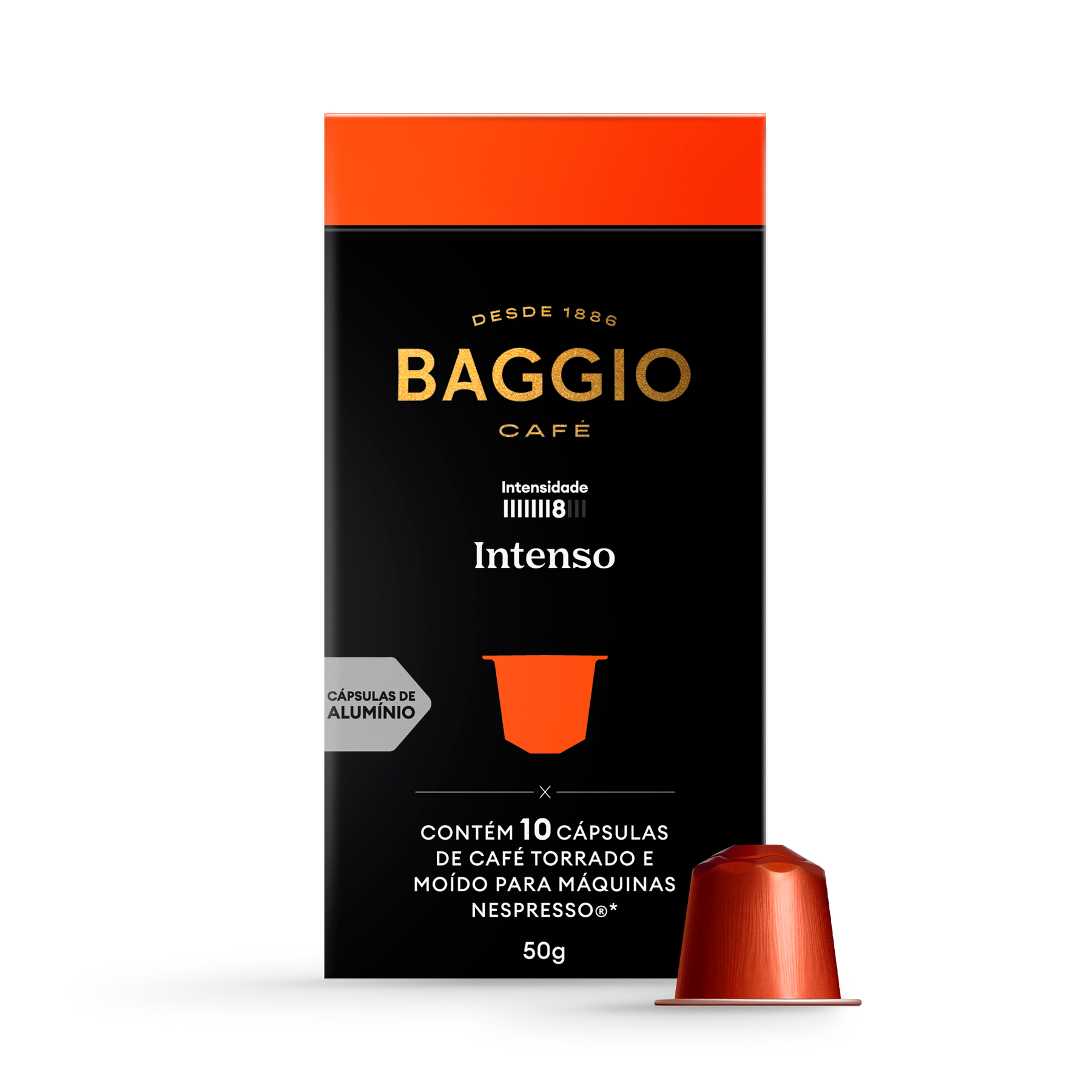 Baggio Intenso - 10 Cápsulas p/ Nespresso*