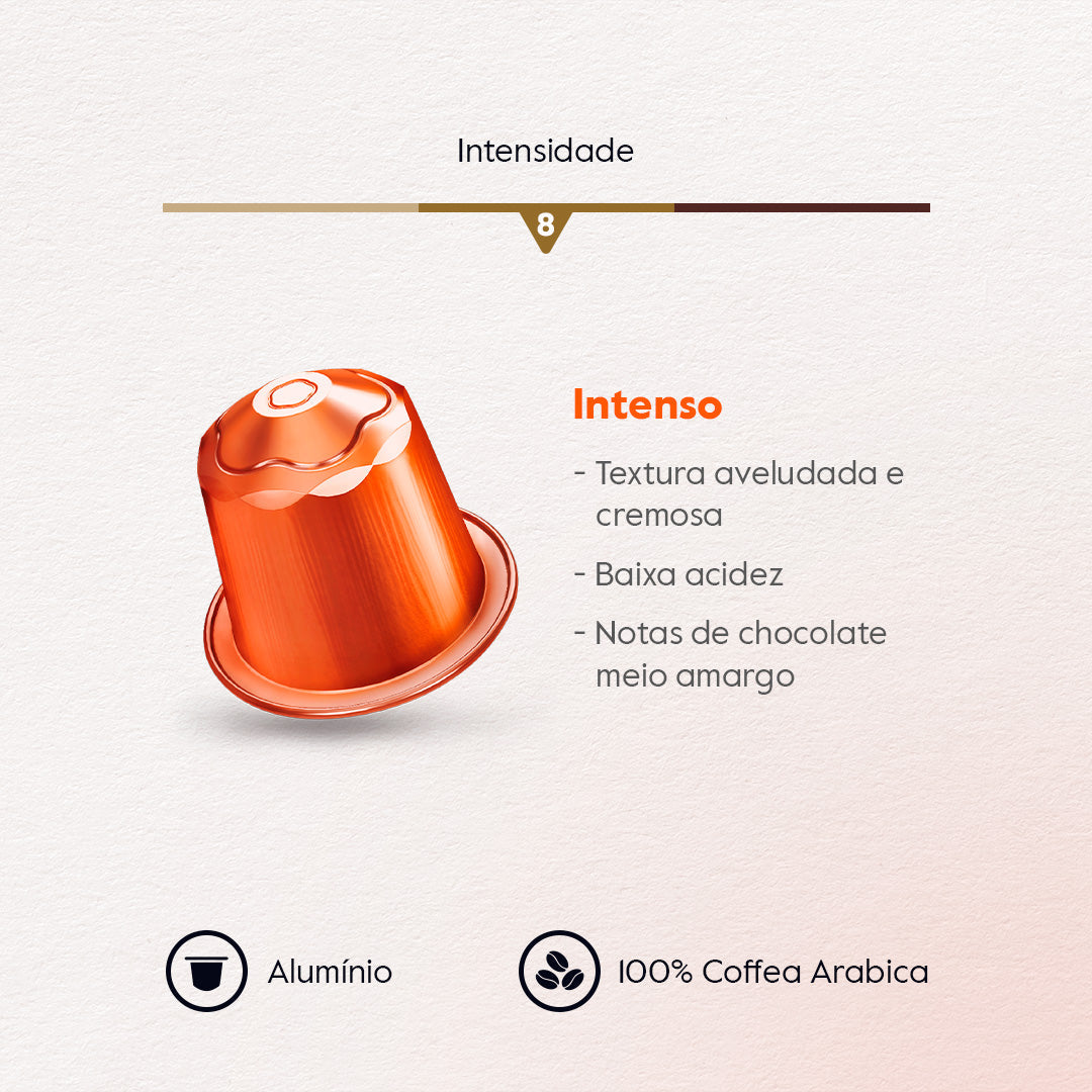 Baggio Intenso - 10 Cápsulas p/ Nespresso*