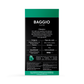 Baggio Clássico - 20 Cápsulas p/ Nespresso*