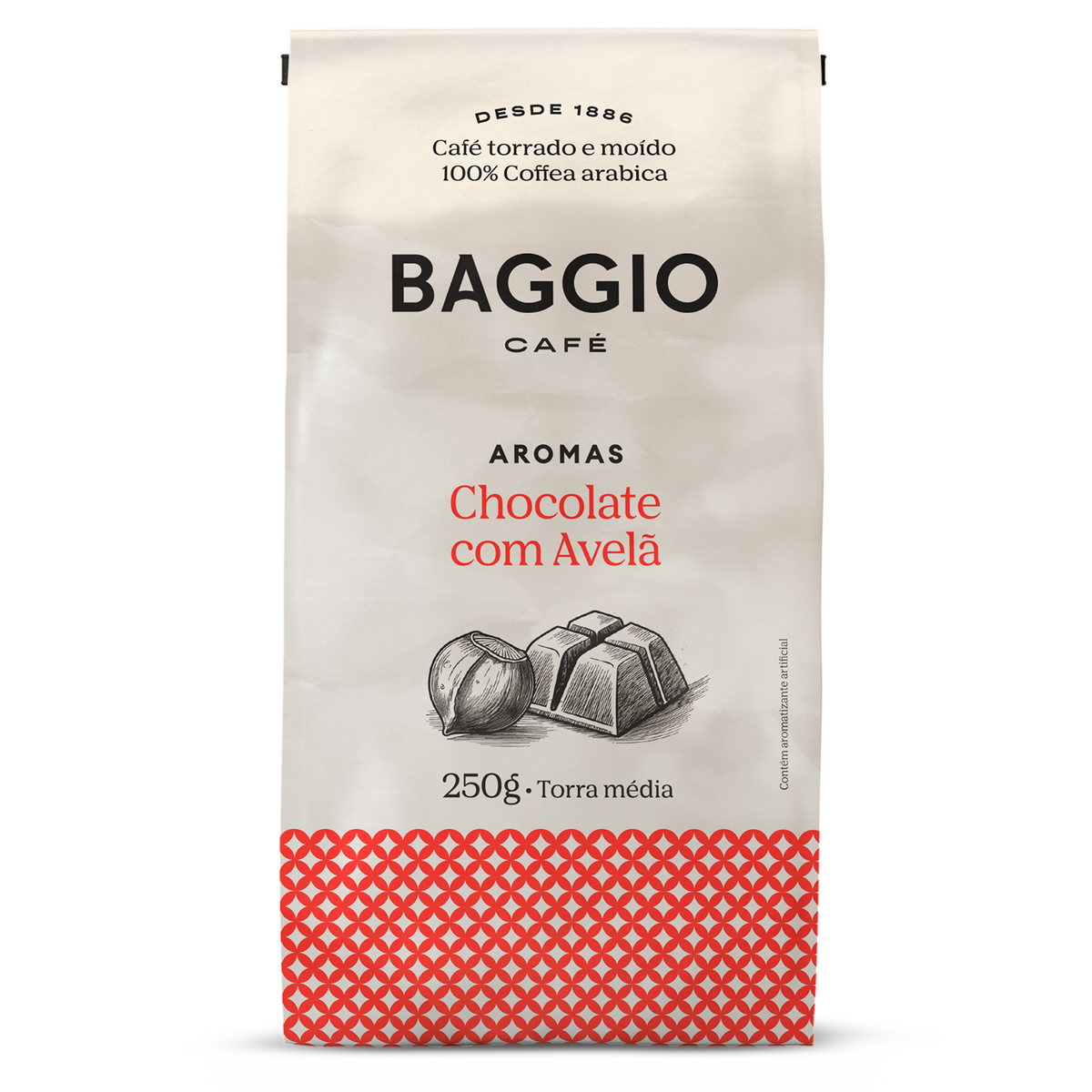 Baggio Aromas Chocolate com Avelã - 250g