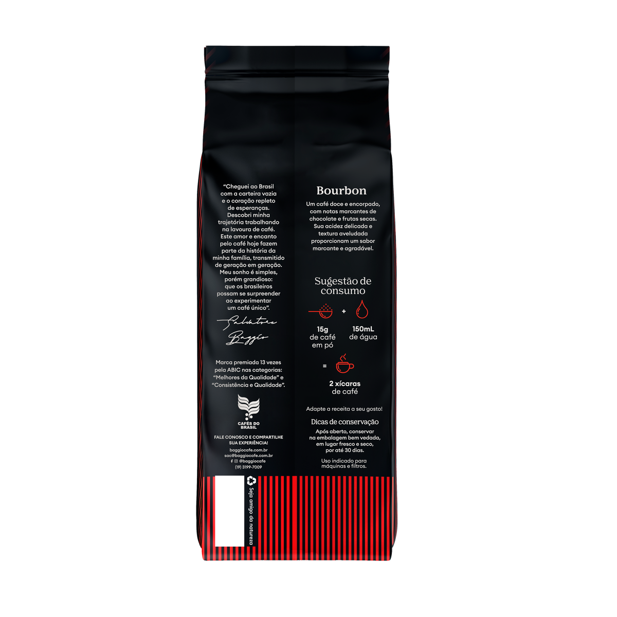 Baggio Café Bourbon 500g Grãos