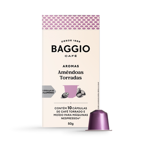 Baggio Aromas Amêndoas Torradas - 10 Cápsulas p/ Nespresso*