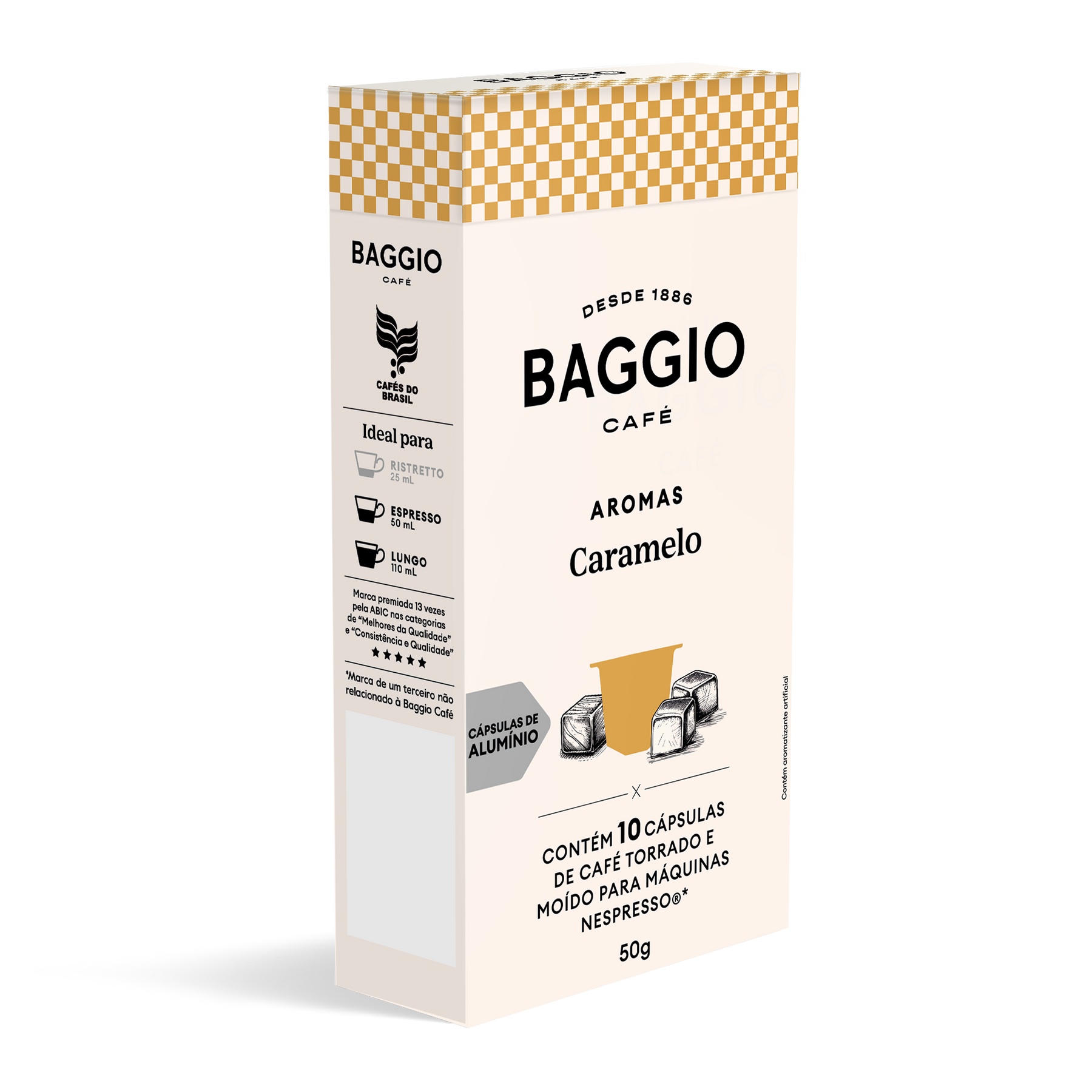 Baggio Aromas Caramelo - 10 Cápsulas p/ Nespresso*