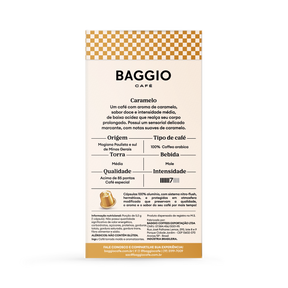 Baggio Aromas Caramelo - 20 Cápsulas p/ Nespresso*