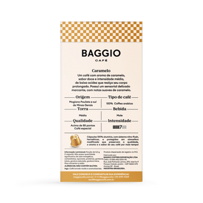 Baggio Aromas Caramelo - 10 Cápsulas p/ Nespresso*