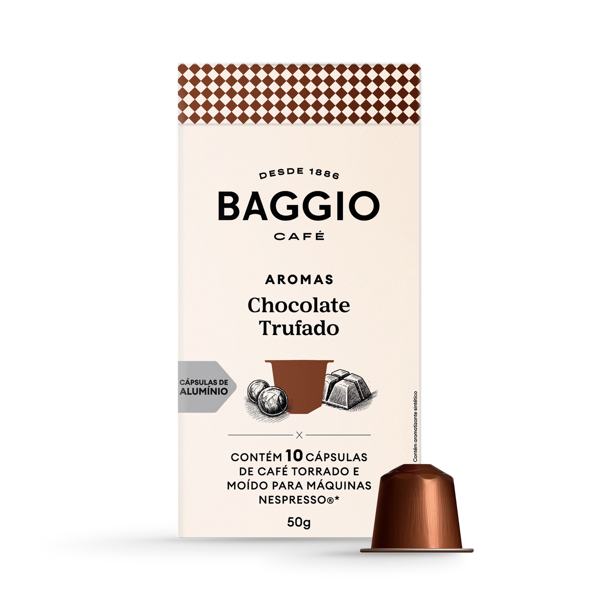 Baggio Aromas Chocolate Trufado - 10 Cápsulas p/ Nespresso*