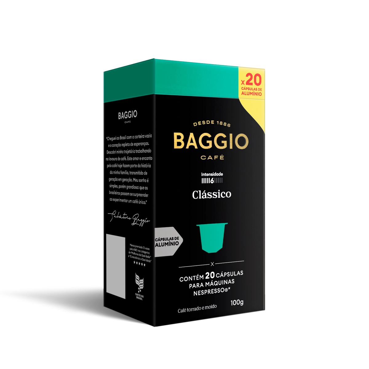 Baggio Clássico - 20 Cápsulas p/ Nespresso*