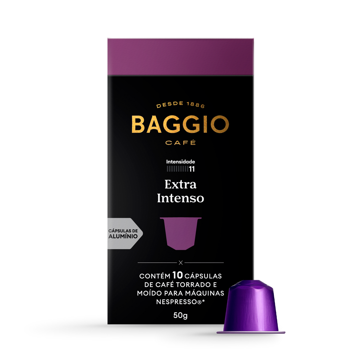 Baggio Extra Intenso - 10 Cápsulas p/ Nespresso*
