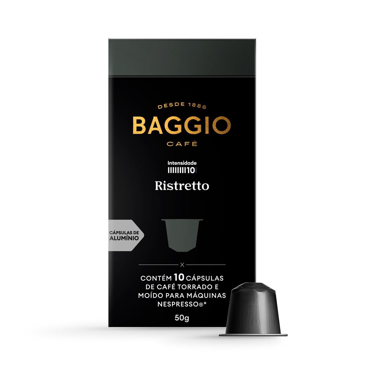Baggio Ristretto - 10 Cápsulas p/ Nespresso*