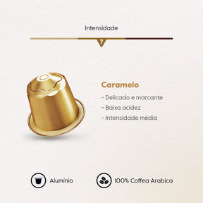 Baggio Aromas Caramelo - 10 Cápsulas p/ Nespresso*